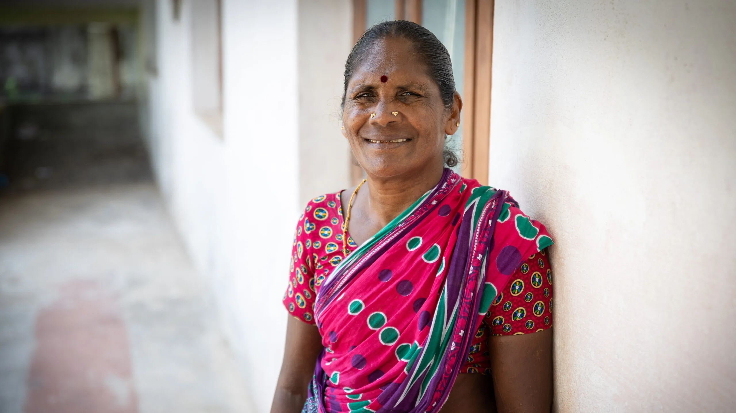 Dhwani wearing protective sandals and walking with confidence